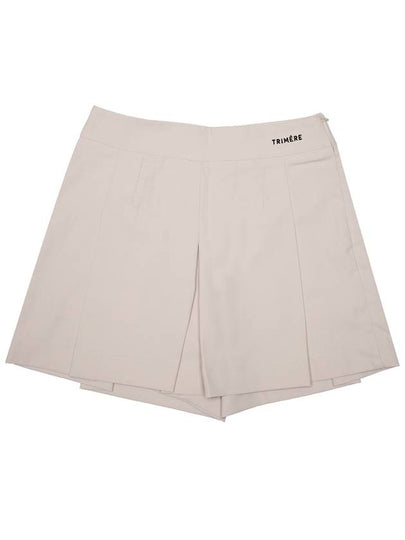 Pleated culotte pants culotte BEIGE - TRIMERE - BALAAN 2