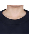 Stripe Crew Neck Jacquard Knit Top Navy - THOM BROWNE - BALAAN 6