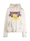 MAISON 23 J10HD512 WHITE graphic print hoodie - MIHARA YASUHIRO - BALAAN 2