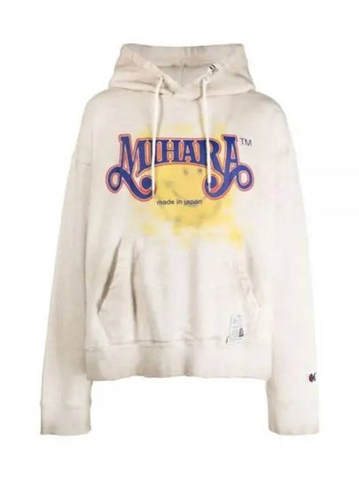 Graphic Print Hoodie White - MIHARA YASUHIRO - BALAAN 2