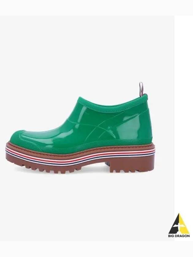 Women's Molded Rubber Garden Middle Boots Light Green - THOM BROWNE - BALAAN 2