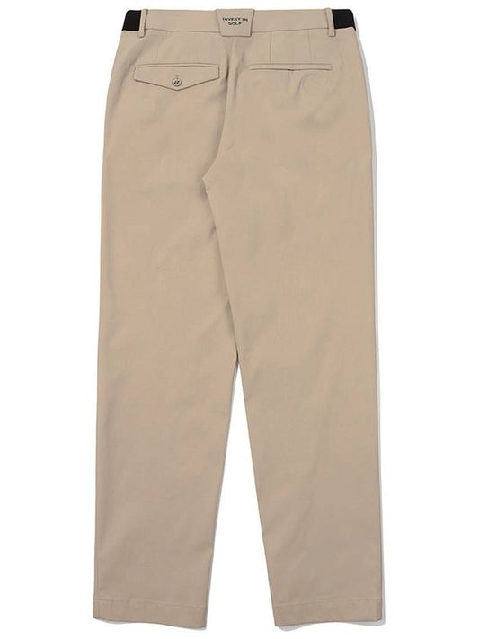 Player Tech Straight Pants BEIGE MAN - MALBON GOLF - BALAAN 2