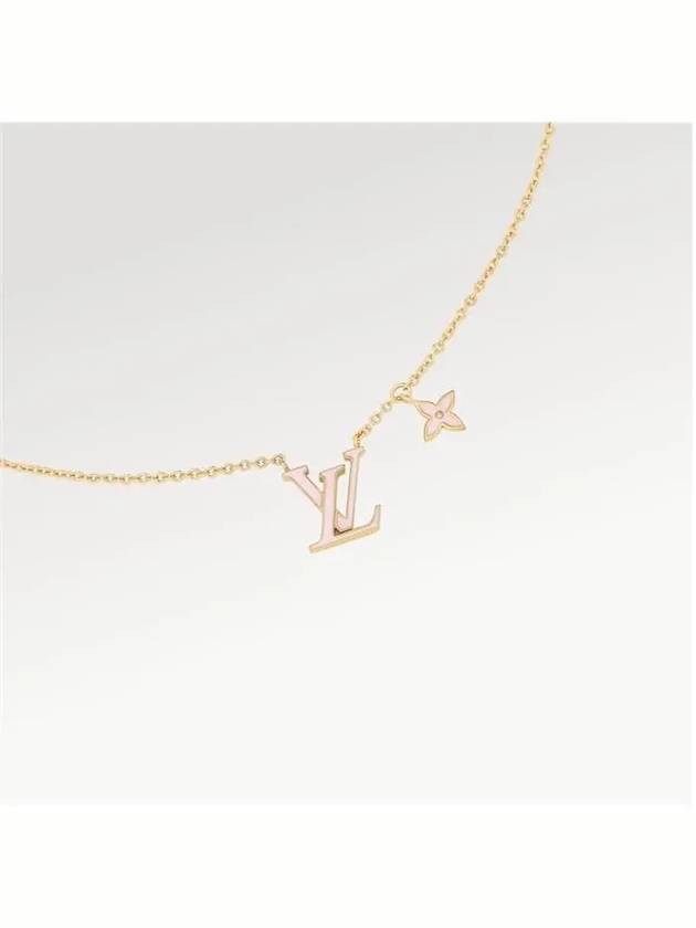 LV Iconic Enamel Necklace Gold - LOUIS VUITTON - BALAAN 4