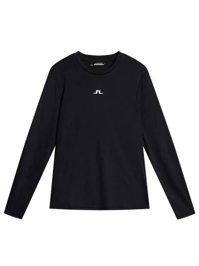 Golf Logo Print Ada Long Sleeve T-Shirt Black - J.LINDEBERG - BALAAN 2