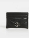 Kira Chevron Pave Card Wallet Black - TORY BURCH - BALAAN 4