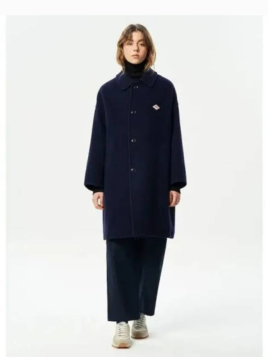 Women s long coat jacket navy domestic product - DANTON - BALAAN 1