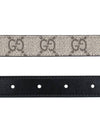 GG Marmont Reversible Thin Belt Grey - GUCCI - BALAAN 5