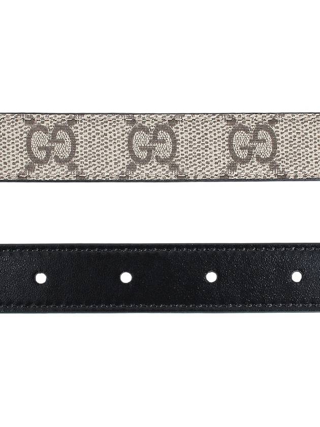 GG Marmont Reversible Thin Belt Grey - GUCCI - BALAAN 5