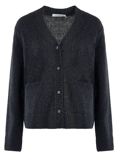 Baby Fox Patch Boxy Cardigan Dark Grey Melange - MAISON KITSUNE - BALAAN 2