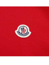 Logo Patch Short Sleeve Polo Shirt Red - MONCLER - BALAAN 6