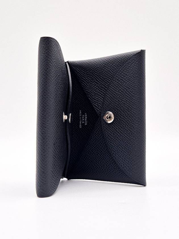 Calvi Duo Card Wallet Noir - HERMES - BALAAN 5