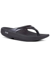 Ulala enamel flipflops black - OOFOS - BALAAN 1