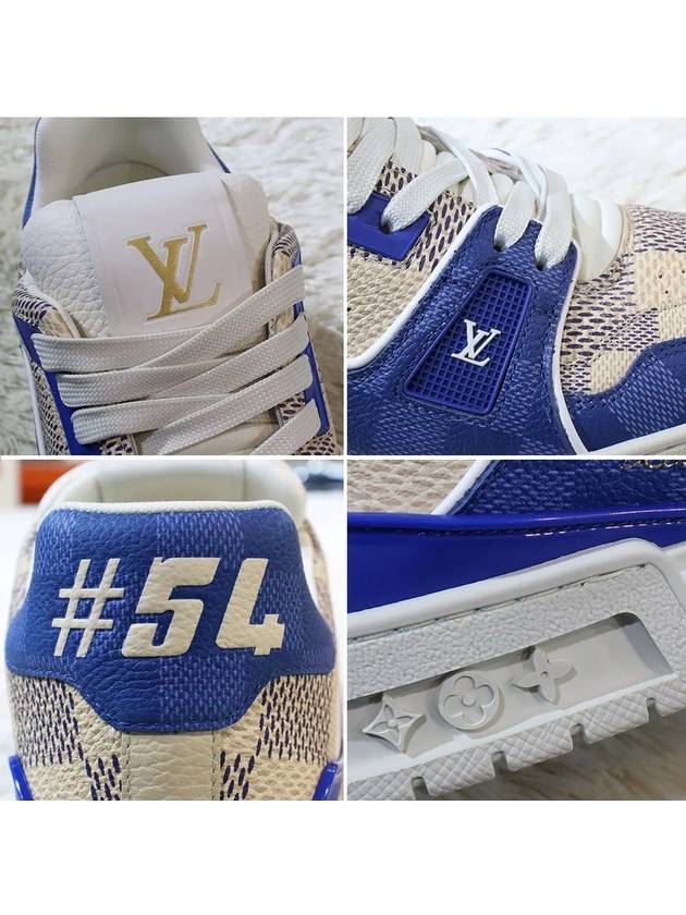 LV Trainer Sneakers 1AC57O Blue - LOUIS VUITTON - BALAAN 5