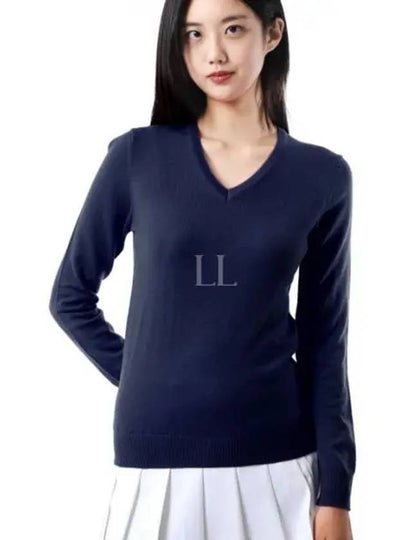 Women's Amaya Knit Sweater Navy - J.LINDEBERG - BALAAN 2