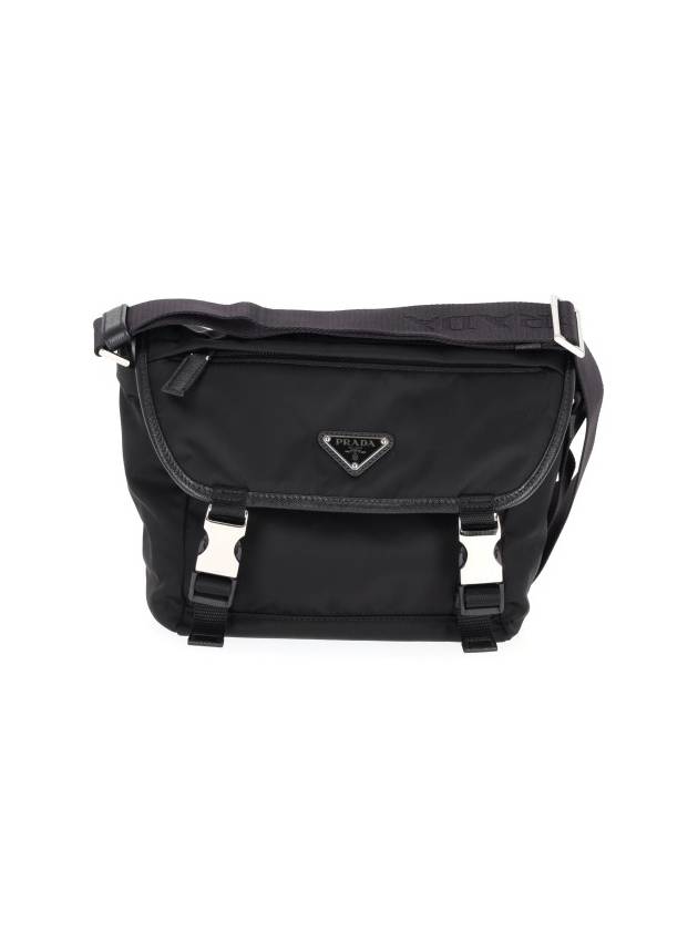 Triangle Logo Re-Nylon Cross Bag Black - PRADA - BALAAN 2