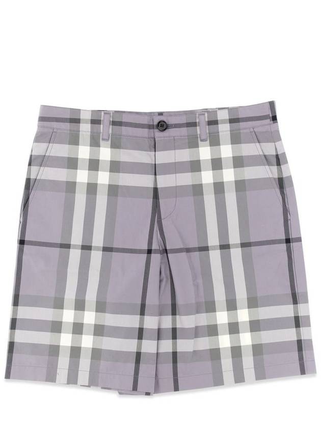 Burberry Bermuda Shorts With Tartan Pattern - BURBERRY - BALAAN 1