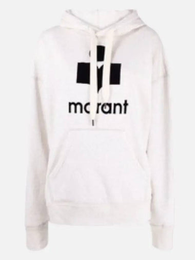 Women's Mansell Black Big Logo White Hood SW0001FA A1M07E 23EC - ISABEL MARANT - BALAAN 1