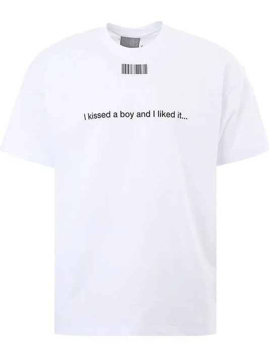 Barcode Printing Short Sleeve T-Shirt White - VETEMENTS - BALAAN 2