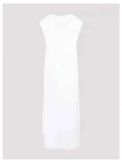 Women's Rita Cotton Long Dress White - THE ROW - BALAAN 2