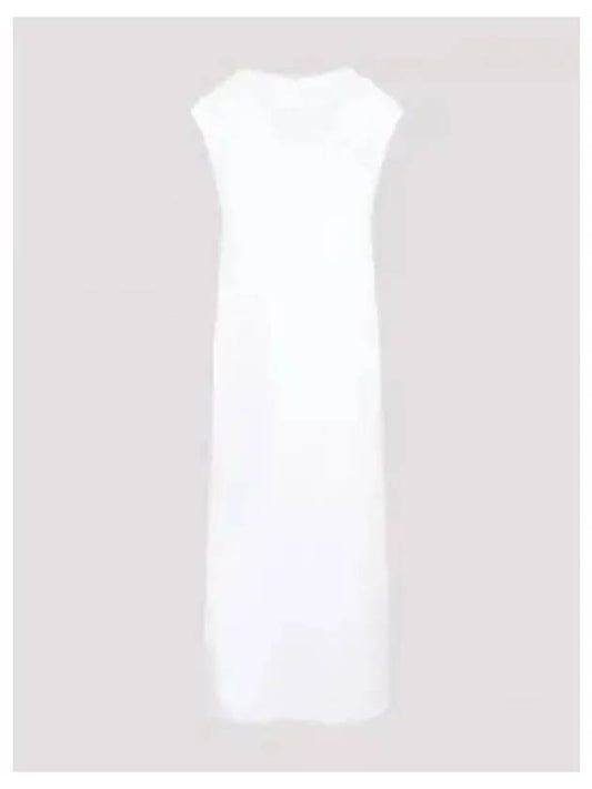 Women's Rita Cotton Long Dress White - THE ROW - BALAAN 2