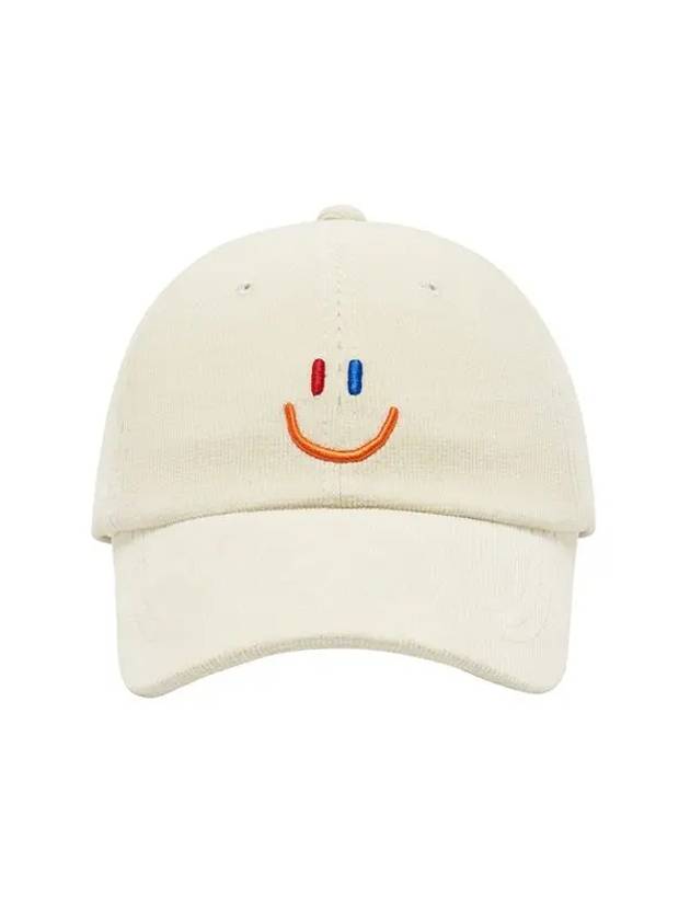 LaLa Corduroy Ball Cap Cream - LALA SMILE - BALAAN 2