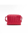 Intrecciato Loop Small Leather Cross Bag Pink - BOTTEGA VENETA - BALAAN 4