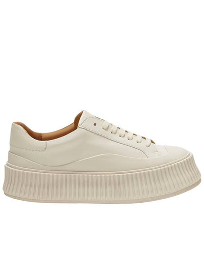 Leather Low Top Sneakers White - JIL SANDER - BALAAN 2