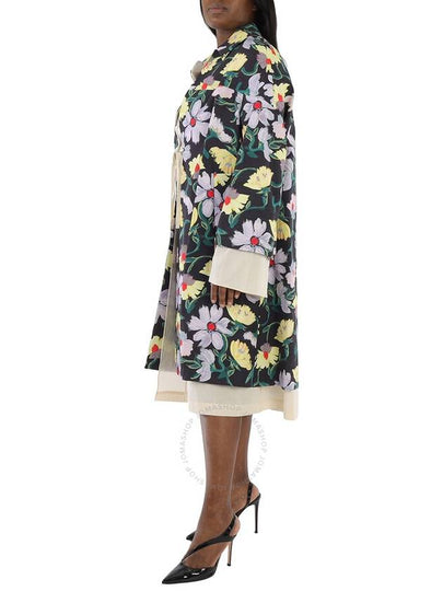 Marni Ladies Floral-print Oversized Coat, Brand Size 40 (US Size 6) - MARNI - BALAAN 2