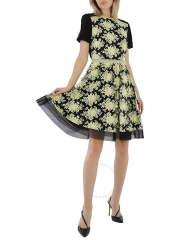 Burberry Floral-embroidered Lace Dress, Brand Size 2 (US Size 2) - BURBERRY - BALAAN 1