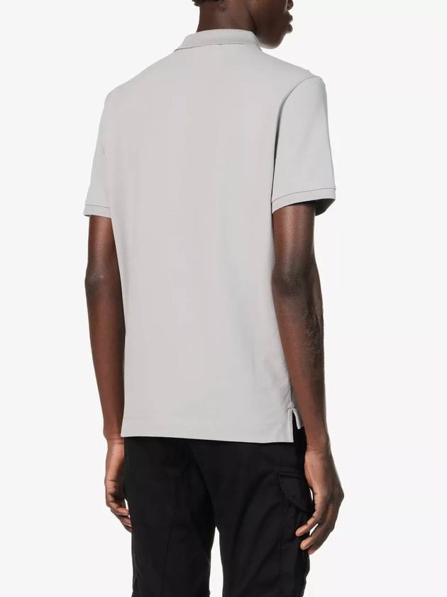 Stretch Piquet Regular Polo Shirt Grey - CP COMPANY - BALAAN 5