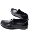 Le Leather Loafer Black - SAINT LAURENT - BALAAN 7