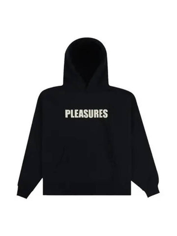 wave quilted hoodie black - PLEASURES - BALAAN 1