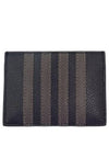 Men's Pebble Diagonal Stripe Card Wallet Navy - THOM BROWNE - BALAAN 3