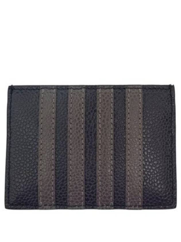 Men's Pebble Diagonal Stripe Card Wallet Navy - THOM BROWNE - BALAAN 3