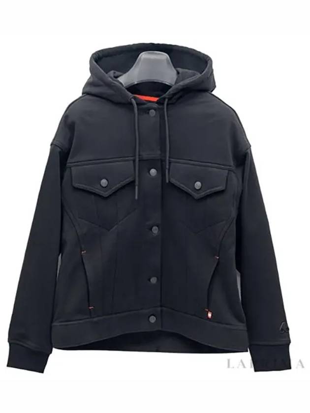 Dunes Trucker Hooded Jacket Black - MOOSE KNUCKLES - BALAAN 5