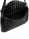 Intrecciato Flap Shoulder Bag Black - BOTTEGA VENETA - BALAAN 9