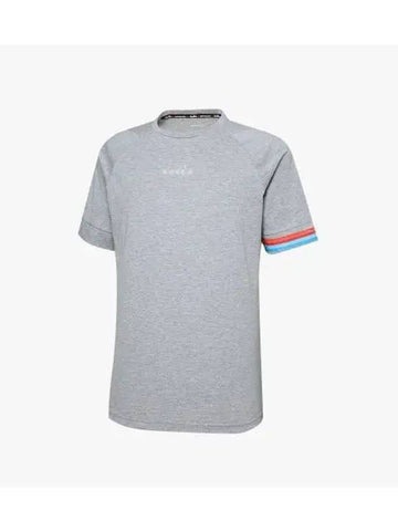 Diadora Plus Be One Short Sleeve T Shirt GRAY - DIADORA - BALAAN 1