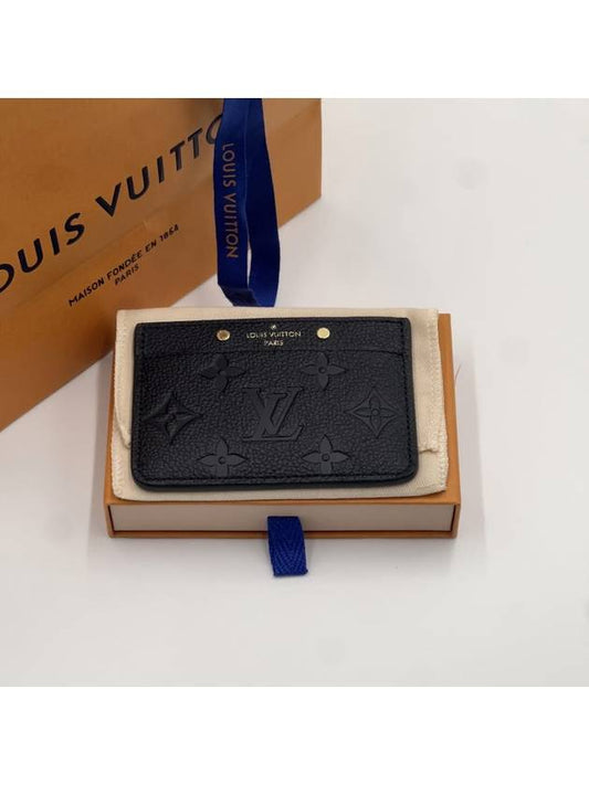 Monogram Empreinte Card Wallet Black - LOUIS VUITTON - BALAAN 2