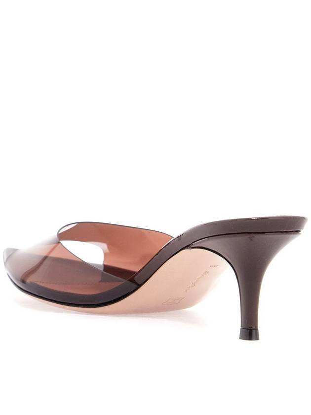 brown glossy tpu sandals with stiletto heel - GIANVITO ROSSI - BALAAN 3