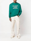 Slogan Crew Neck Sweatshirt Forest Green - DROLE DE MONSIEUR - BALAAN 5