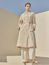 Edith Belt Long Trench Cream - ARIFF - BALAAN 2