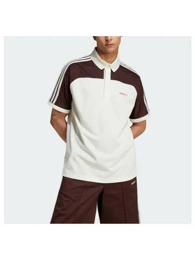 adidas 80s Premium 3S Archive Mock Mesh Polo Shirt JC6528 - ADIDAS - BALAAN 1