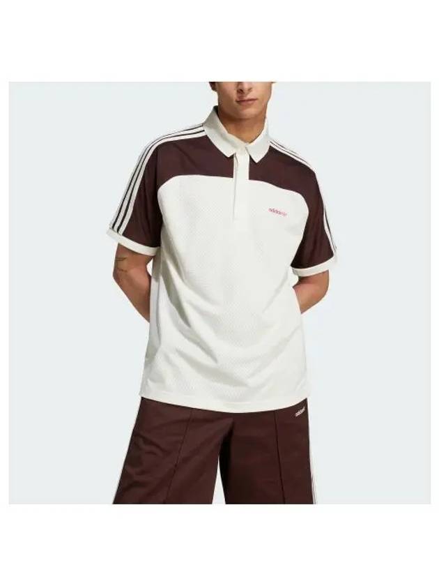 80s Premium Stripe Polo Shirt Off White - ADIDAS - BALAAN 2