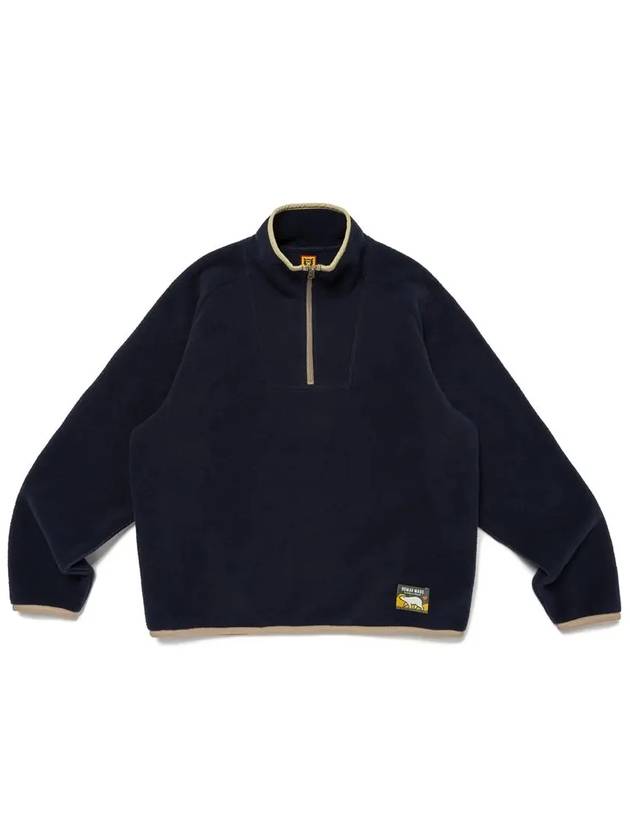 Fleece half zip pullover navy HM28CS019 - HUMAN MADE - BALAAN 2