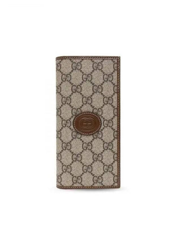 Interlocking G Long Wallet Beige - GUCCI - BALAAN 1