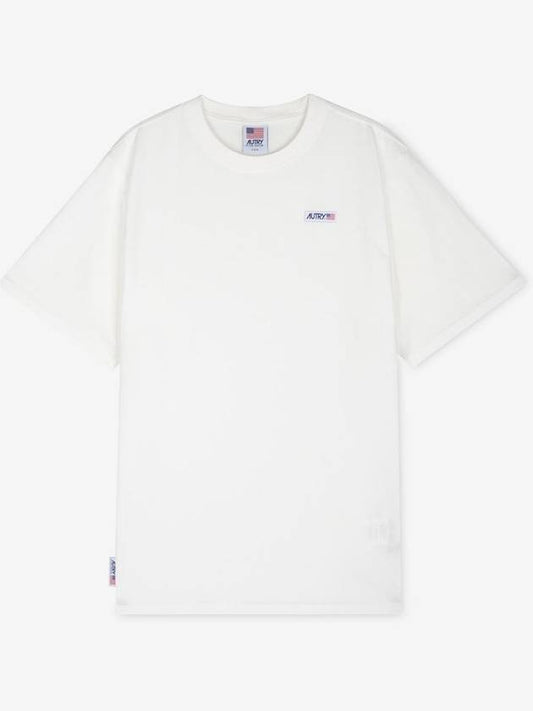 Iconic Logo Crew Neck Short Sleeve T-Shirt White - AUTRY - BALAAN 2