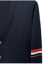 Stripe Armband Merino Wool Cardigan Navy - THOM BROWNE - BALAAN 5