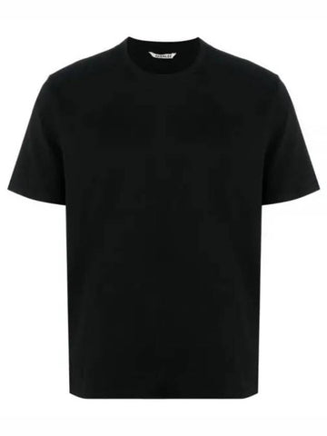 LUSTER PLAITING TEE BLACK A00SP02GT Luster plating short sleeve t-shirt - AURALEE - BALAAN 1