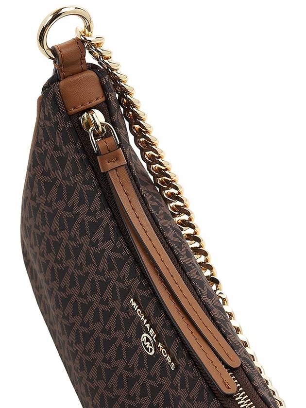 Jet Set Charm Medium Logo Jacquard Convertible Cross Bag Brown - MICHAEL KORS - BALAAN 11