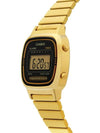 Vintage Digital Metal Watch Gold - CASIO - BALAAN 4